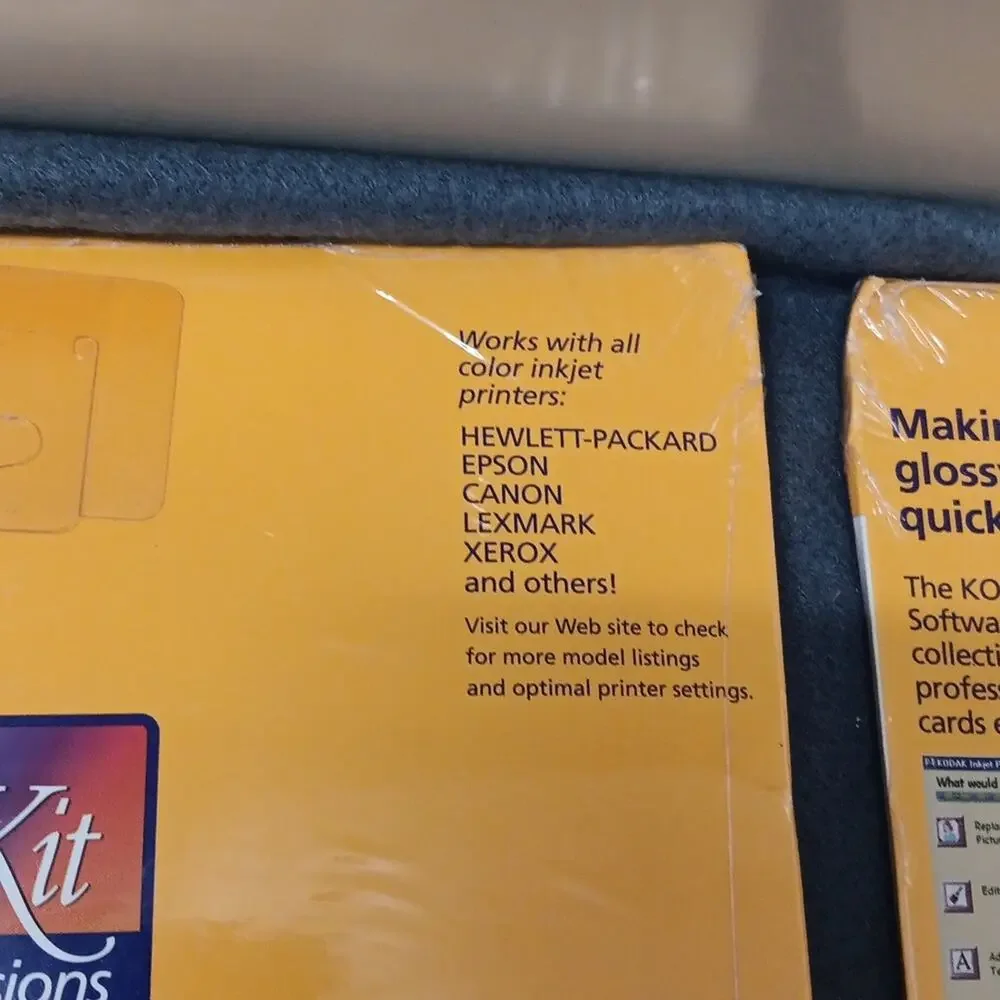 2 New In‎ Package Kodak Inkjet Picture Kit For Special Occasions 60 Glossy Cards